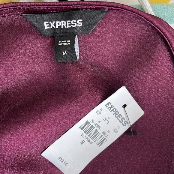 Express Purple Draped Cami - Picture 4 of 5